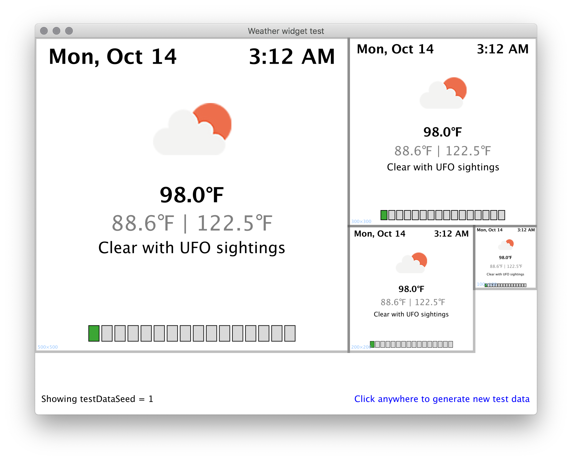 Forecast widget working